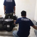 berikut tahapan pemasangan mesin pompa dan filter lengkap
