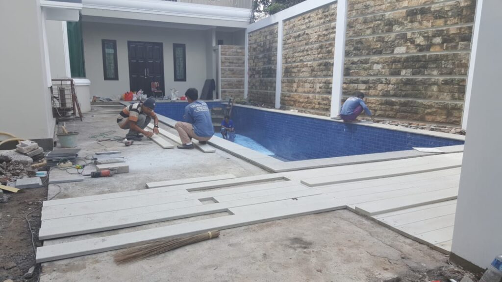 jasa pemasangan conwood kolam renang terbaik di Jakarta